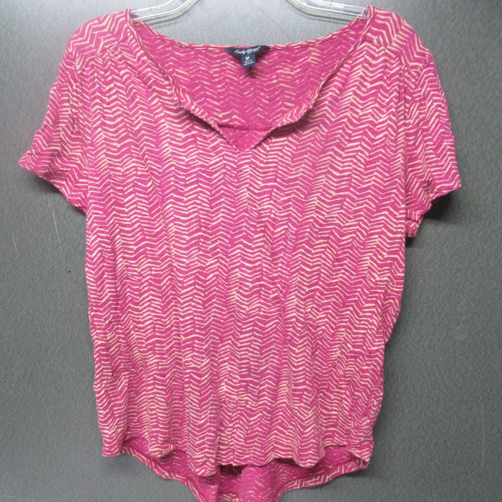 Lucky Brand Pink Tee Sz M